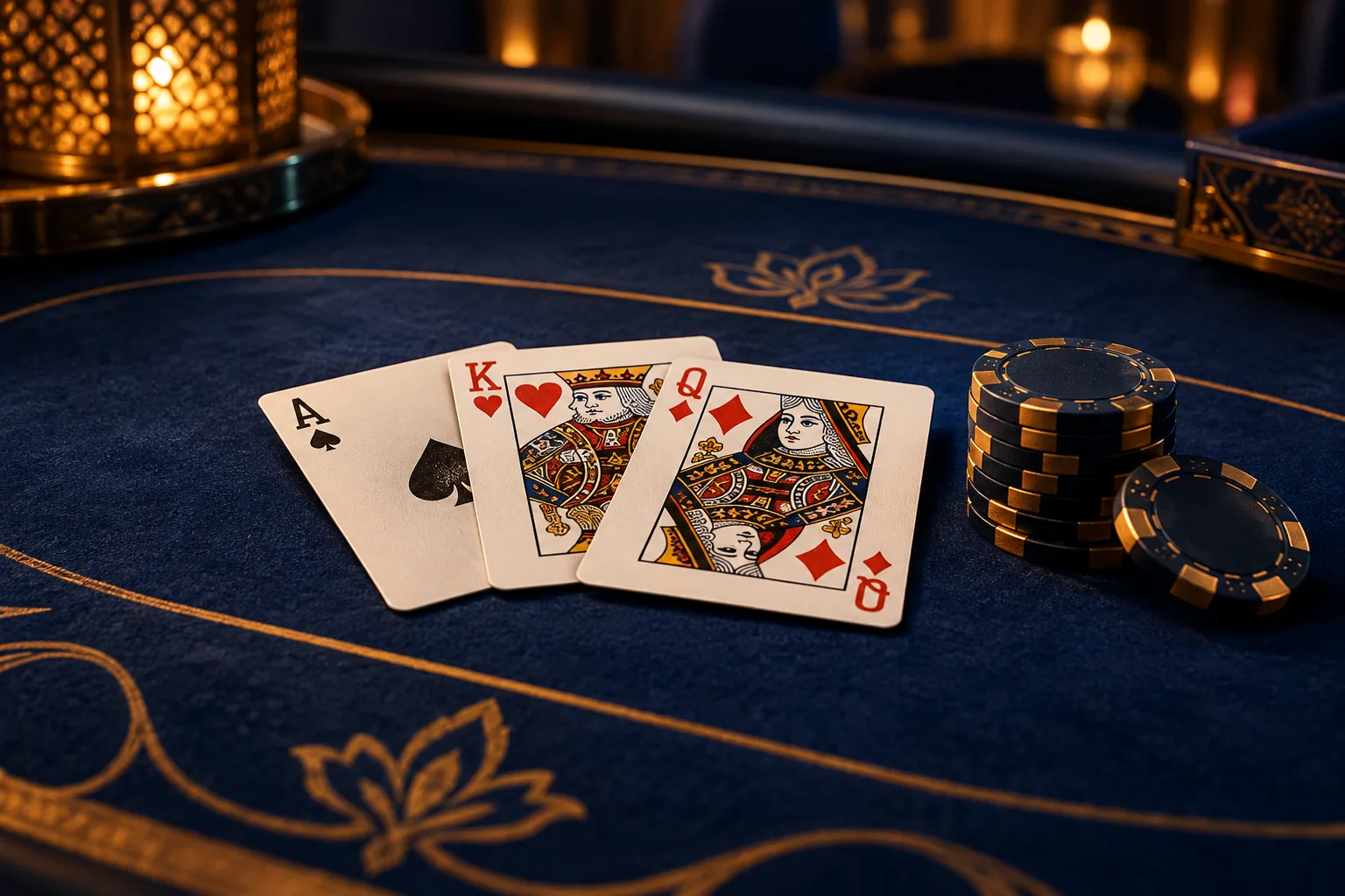 Playing cards and casino chips for Bizzo frequently asked questions